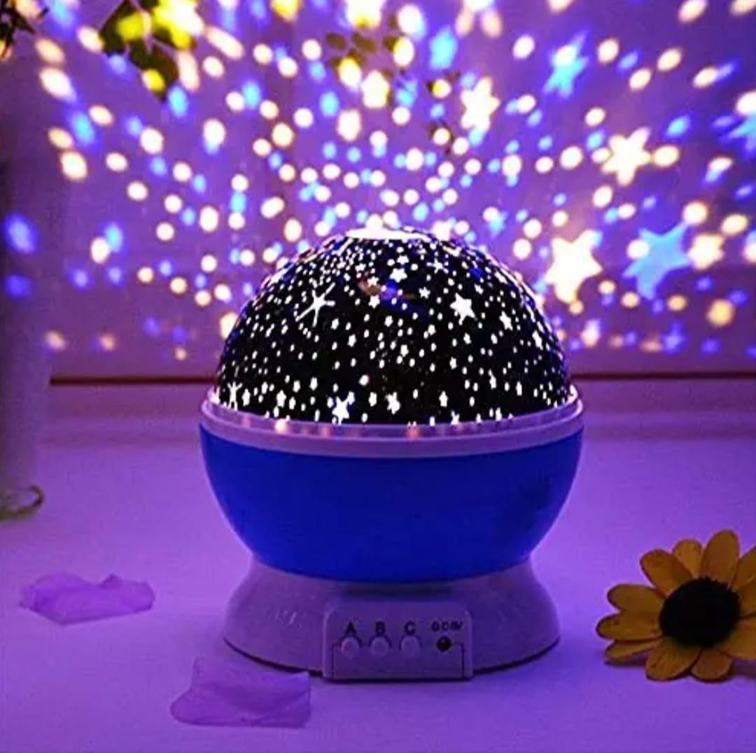 360 Degree Moon Night Light Lamp Projector with USB Cable(Multi Color, Pack of 1, Plastic) - DroolDeck