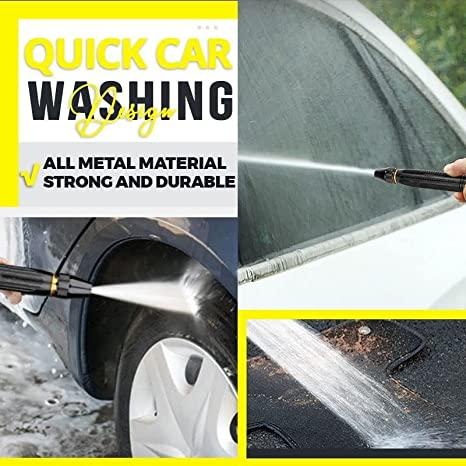 High Pressure Water Spray Gun, Adjustable Car Washer Gun Brass Jet Water Spray Nozzle for Garden, Car Wash, Bike Wash - DroolDeck