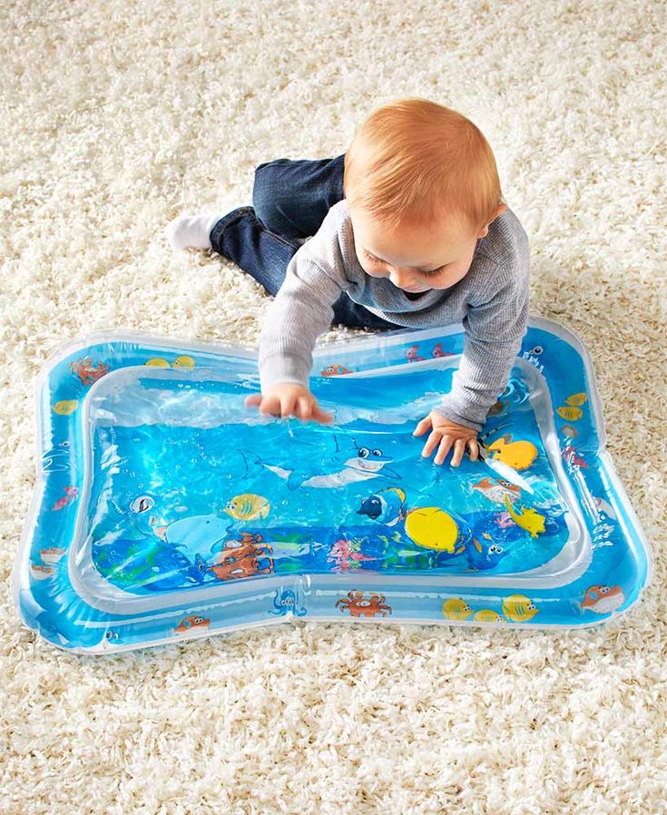 Inflatable Leakproof Baby Water Play Mat For Infants And Kids - DroolDeck