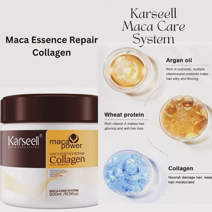 Pack Of 4 Karseell Collagen Deep Repair Conditioning Hair Mask for Dry Damaged Hair All Hair Types( 100ml) - DroolDeck