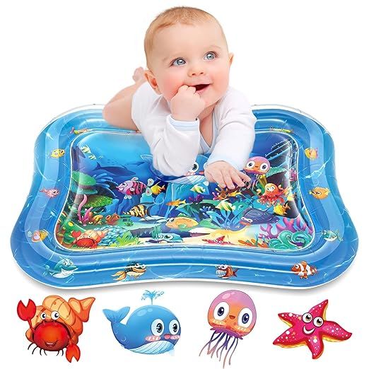 Inflatable Leakproof Baby Water Play Mat For Infants And Kids - DroolDeck