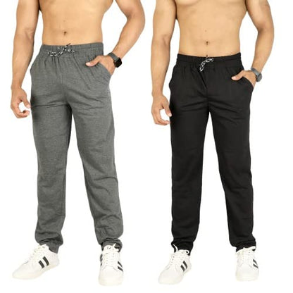 Premium Combo of Men's Stylish Track Pants Set Of 2 - DroolDeck