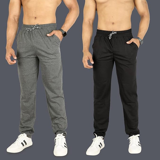 Premium Combo of Men's Stylish Track Pants Set Of 2 - DroolDeck